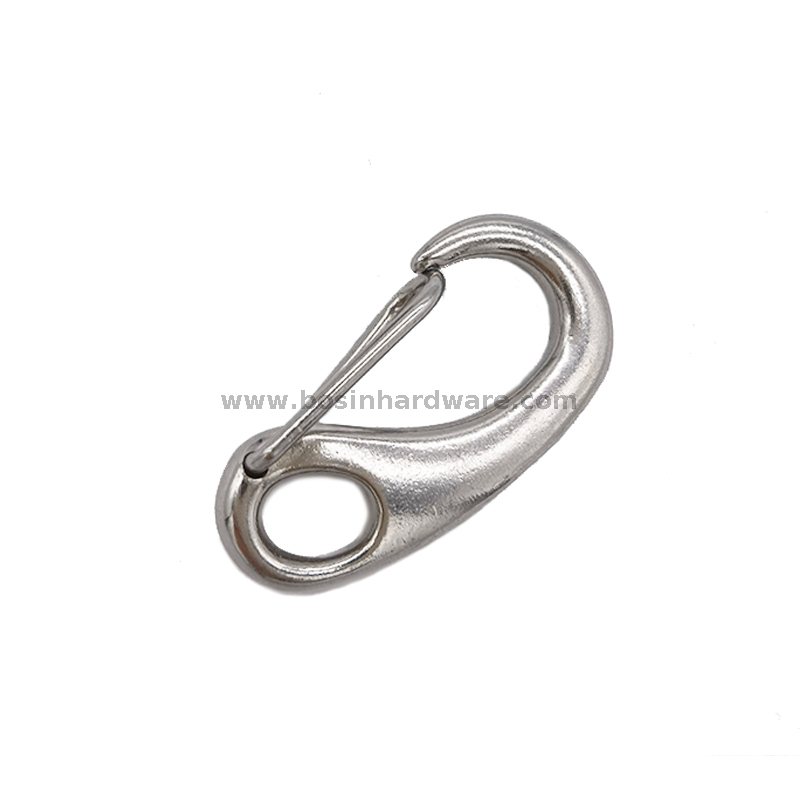 Egg Shape Stainless Steel Key Chain Carabiner Hook