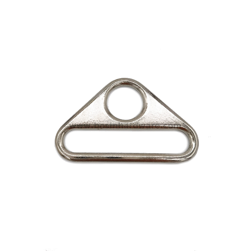 Heavy Duty Silver Plated Metal Triangle Strap Buckle 