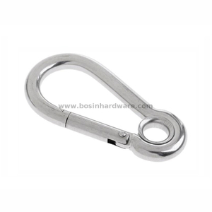 Stainless Steel Carabiner Snap Hook with Eyelet