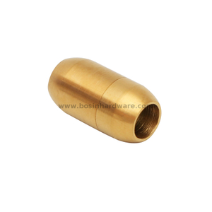PVD Gold Plated Stainless Steeel Magnetic Column Cord End Clasps 