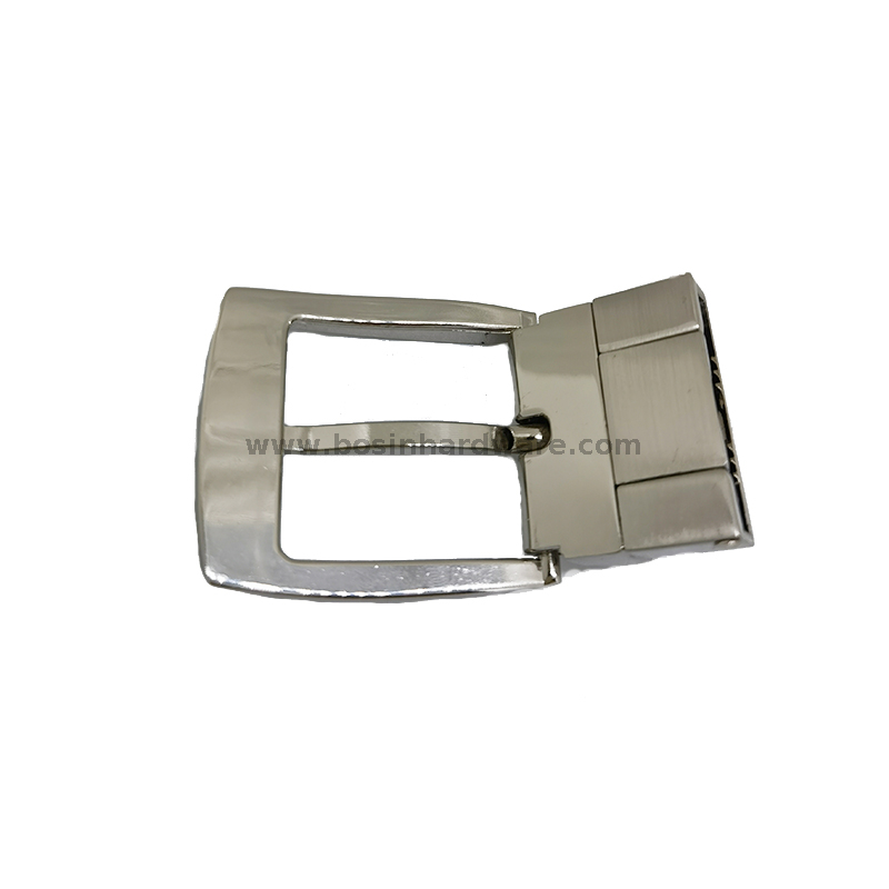 High Quality Glossy Reversilble Pin Metal Belt Buckle for Garment Accessories 