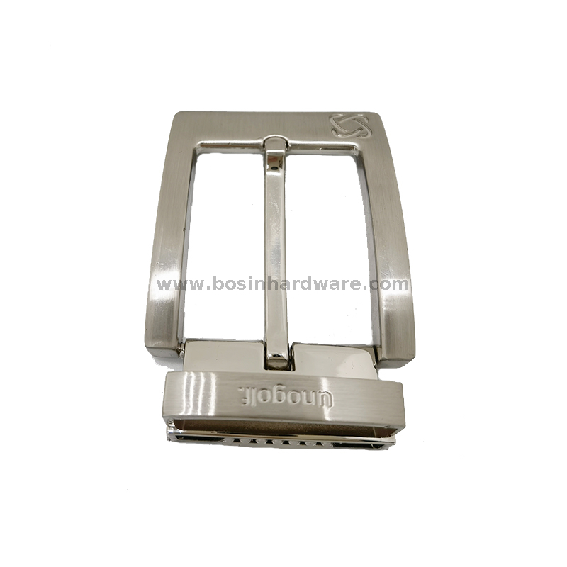 Heavy Duty 40mm Zinc Alloy Pin Buckle Metal Parts with Custom Logo