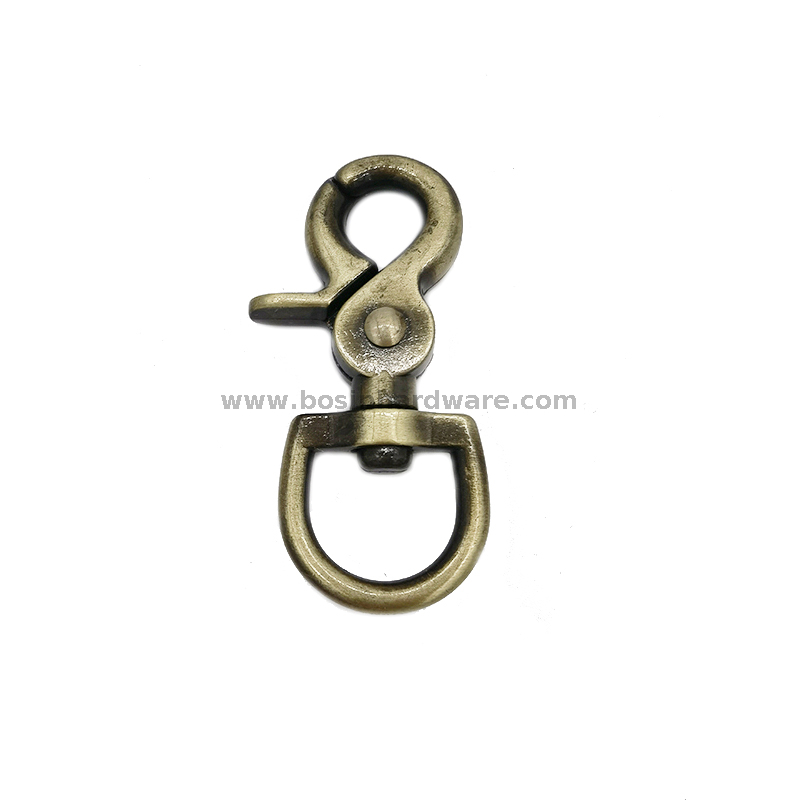Brush Antique Brass Metal Lobster Clasp Claw Hook