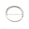  Nickel Plated Metal Flat Split Key Ring 