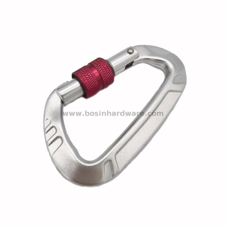Hot Sale Durable Double Lock Screw Locking Carabiner