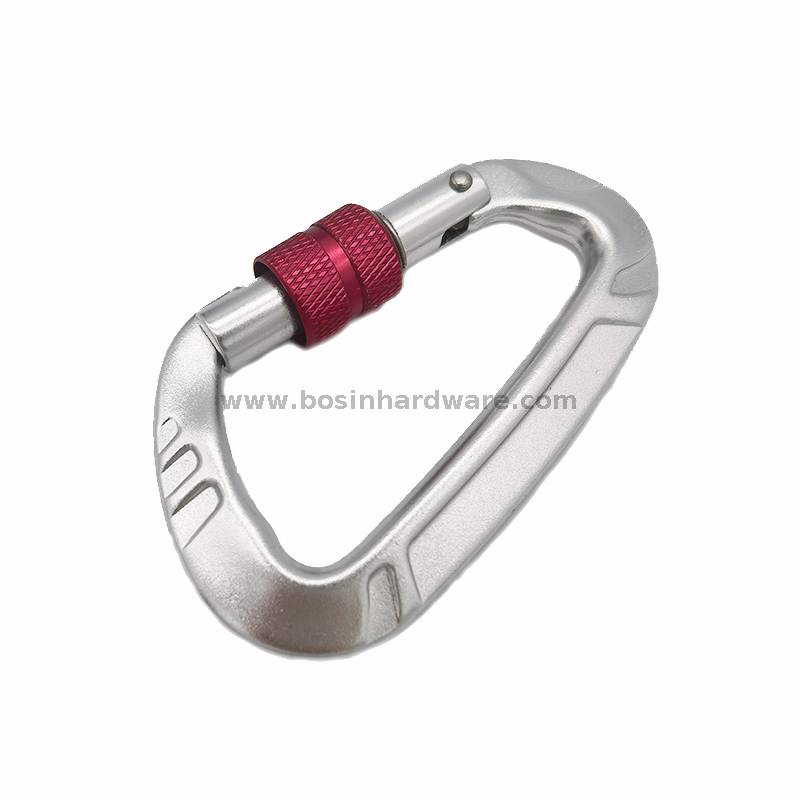 Hot Sale Durable Double Lock Screw Locking Carabiner
