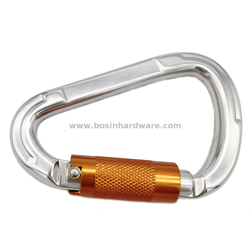 Marine Hardware Twist Gate Auto Locking Aluminum Carabiner