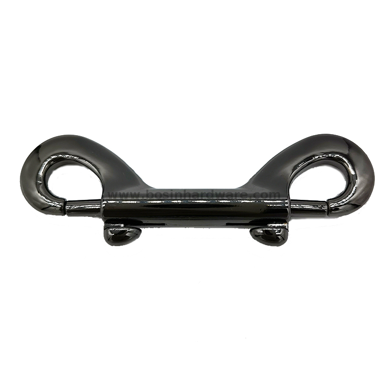 Shiny Gunmetal Double Ended Metal Snap Hook