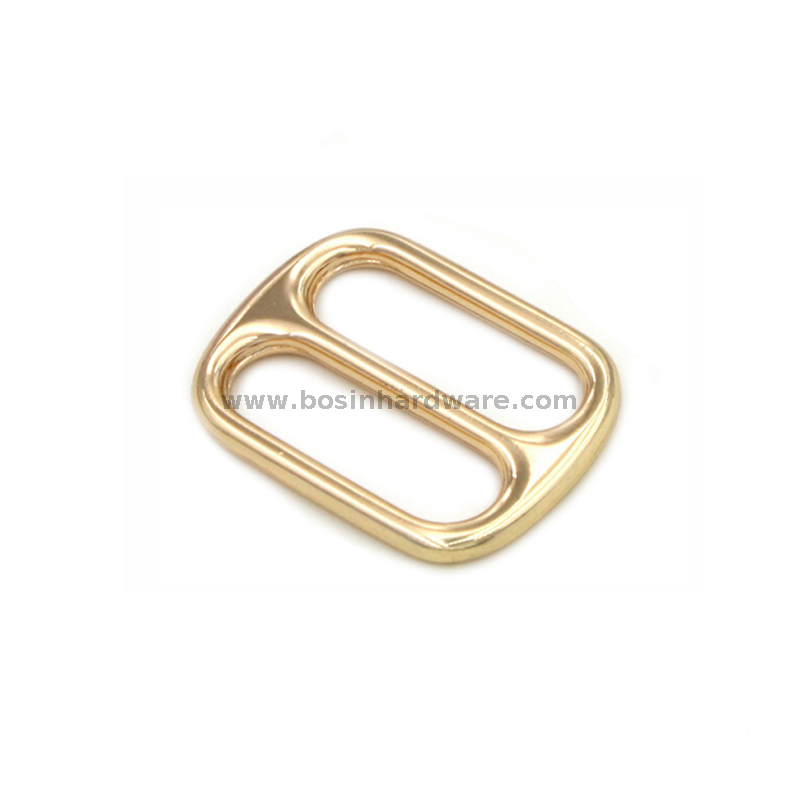 Wholesale Gold Metal Tri Glide with Smooth Finished Edges.
