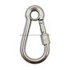High Quality Screw Lock Carabiner Hook with Eyelet 