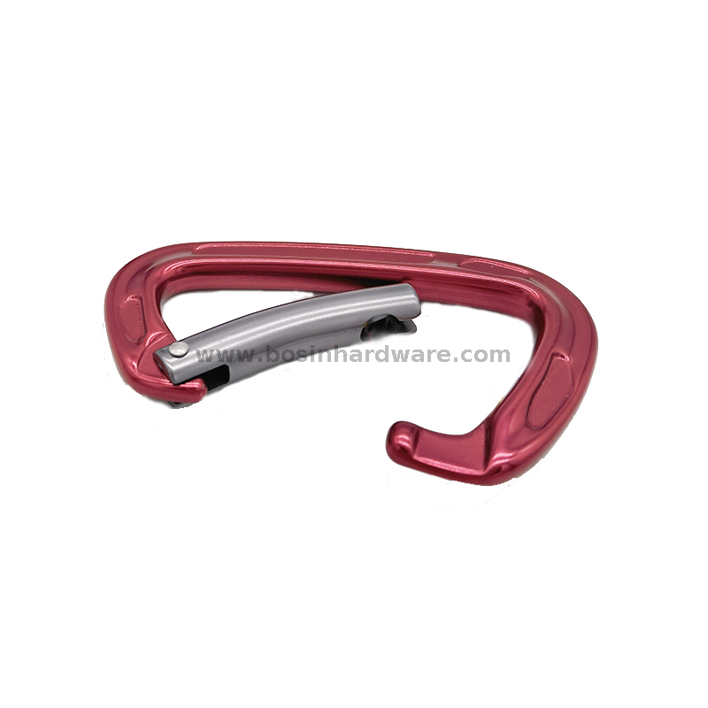 100mm Red Hot Forged Bent Gate Carabiner
