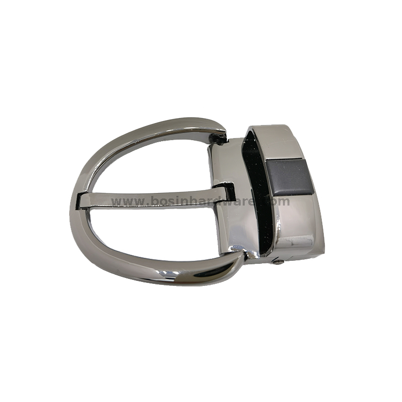 Leather Craft Hardware Pin Brushed Gunmetal Belt Buckle 