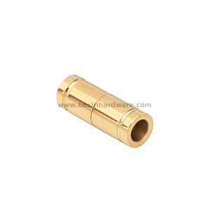 Gold Plated Stainless Steel Cord End Caps Leather Cord Magnetic Clasp
