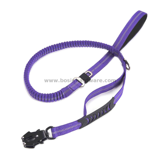 Quick Release Elastic Bungee Frog Clip Dog Leash with Car Seatbelt