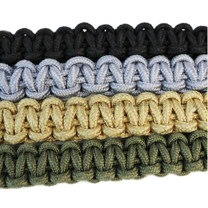  Durable Braided Paracord Tactical Dog Leash for Medium Large Dogs