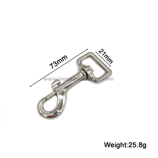 Medium Metal Snap Hook For Leather Dog Collar