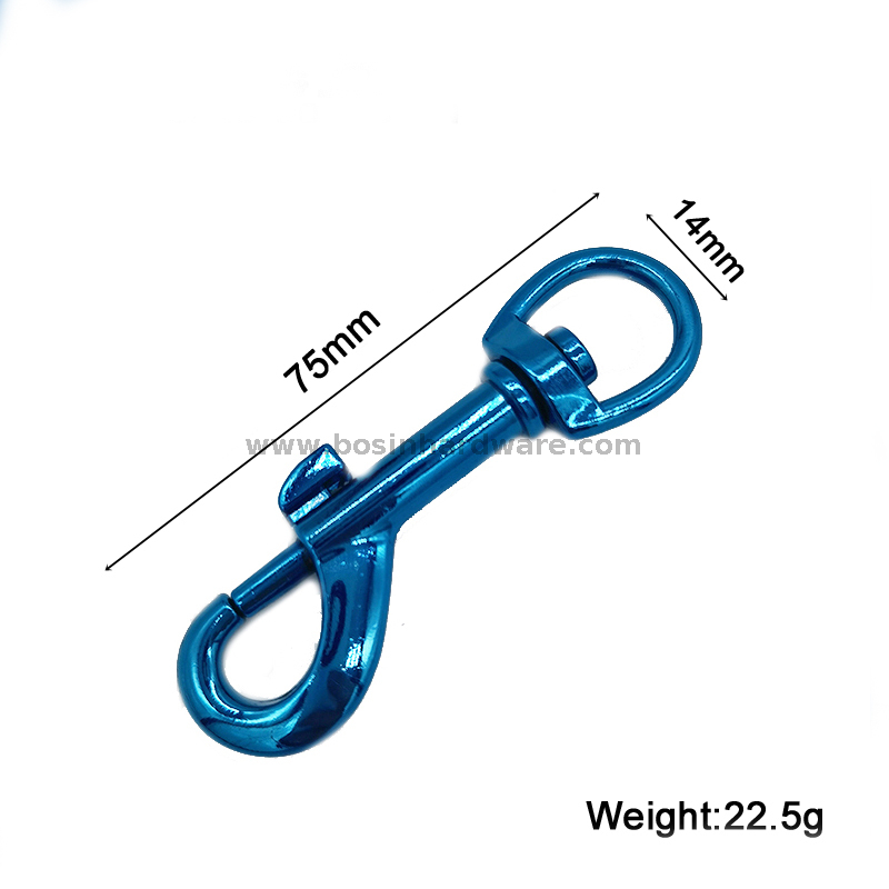 Custom Colors 9/16 Inch Metal Snap Hook
