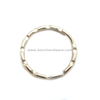 Metal Hang Tag Rippled Split Ring