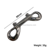 Shiny Gunmetal Double Ended Metal Snap Hook