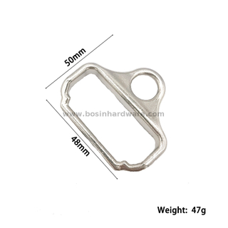 48mm Silver Buckle Metall Snap Hooks