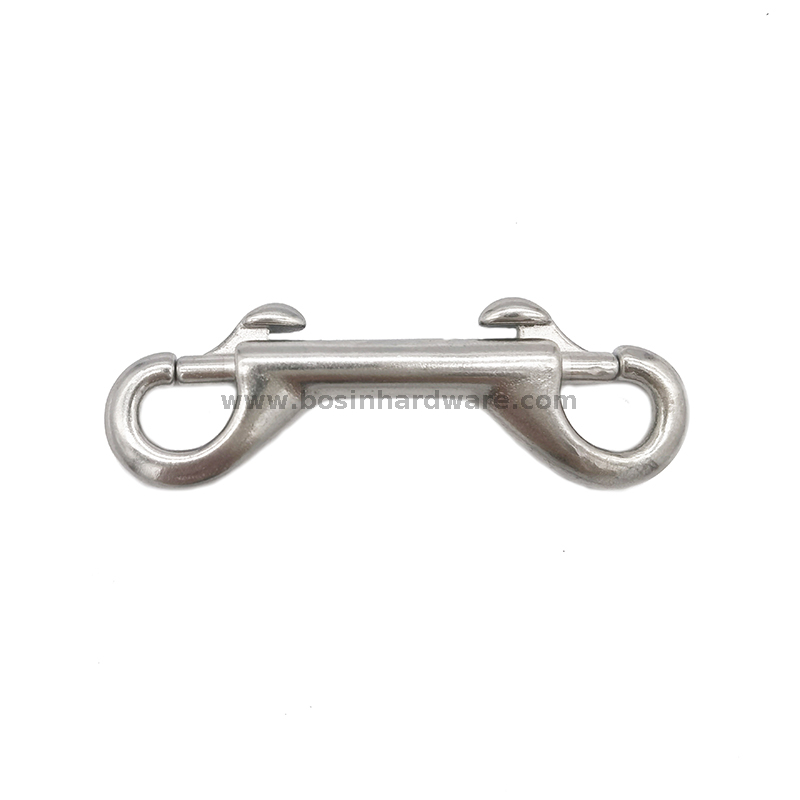 77mm Stainless Steel Double Ended Metal Snap Hook for Diving Accessories
