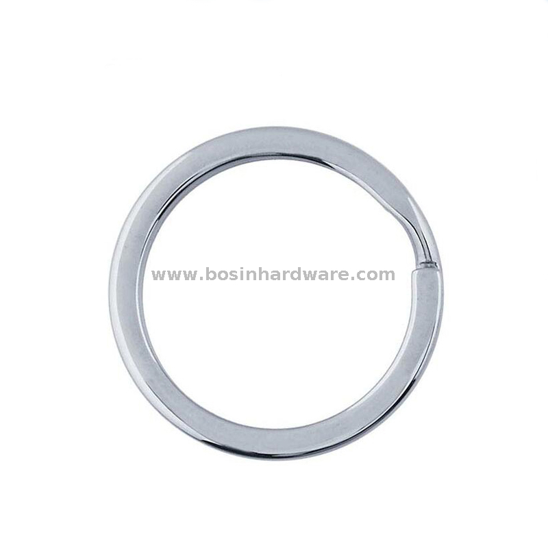 35mm Narrow Side Nickel Plated Key Holder Key Ring