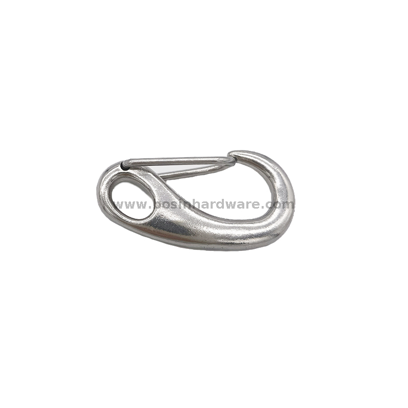 Egg Shape Stainless Steel Key Chain Carabiner Hook