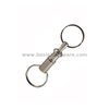 Nickel Quick Release Pull-Apart Key Chain