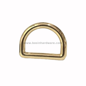 Polished Gold Webbing Strapping Metal D Ring Buckle