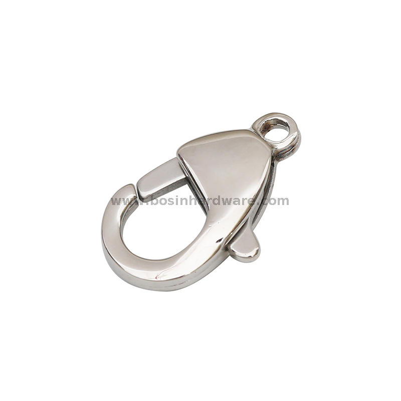 High Polished Stainless Steel Shiny Lobster Claw Clasp For Bracelet