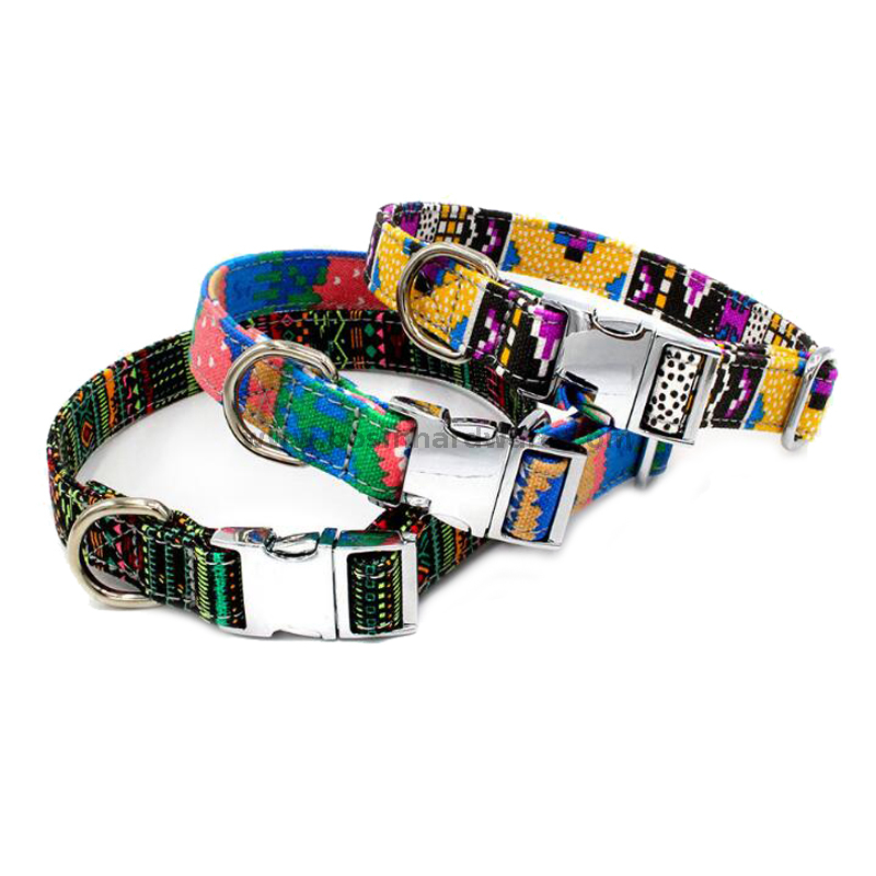 Cool Hip-hop Punk Style Dog Premium Collar with Custom Pattern