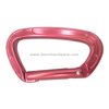 Red Flat Straight Gate Spring Carabiner