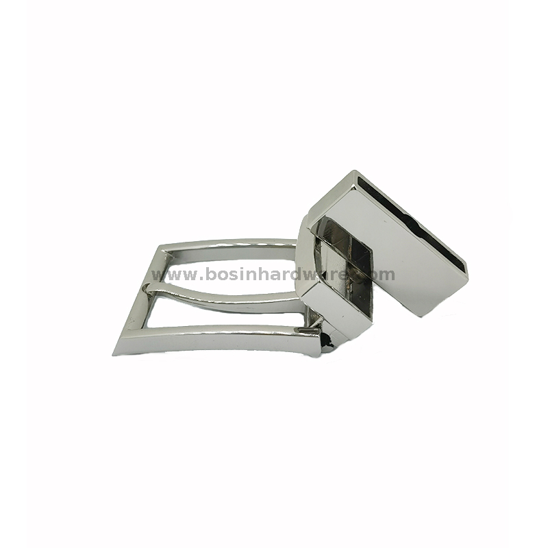 High Polished Zinc Alloy Reversible Square Pin Buckle for Belt