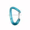 Anodized Blue Aluminum Lite Wire Carabiner for Custom Logo