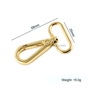  Polished Gold Metal Lobster Claw Clasp Hook for Lady's Handbag Lanyard