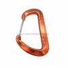  Wholesale 12KN Aluminum Spring Wire Gate Carabiner for Hiking Bag