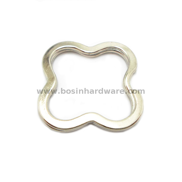 Metal Key Chain Key Rings with Flower Shape