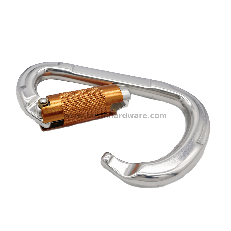Marine Hardware Twist Gate Auto Locking Aluminum Carabiner