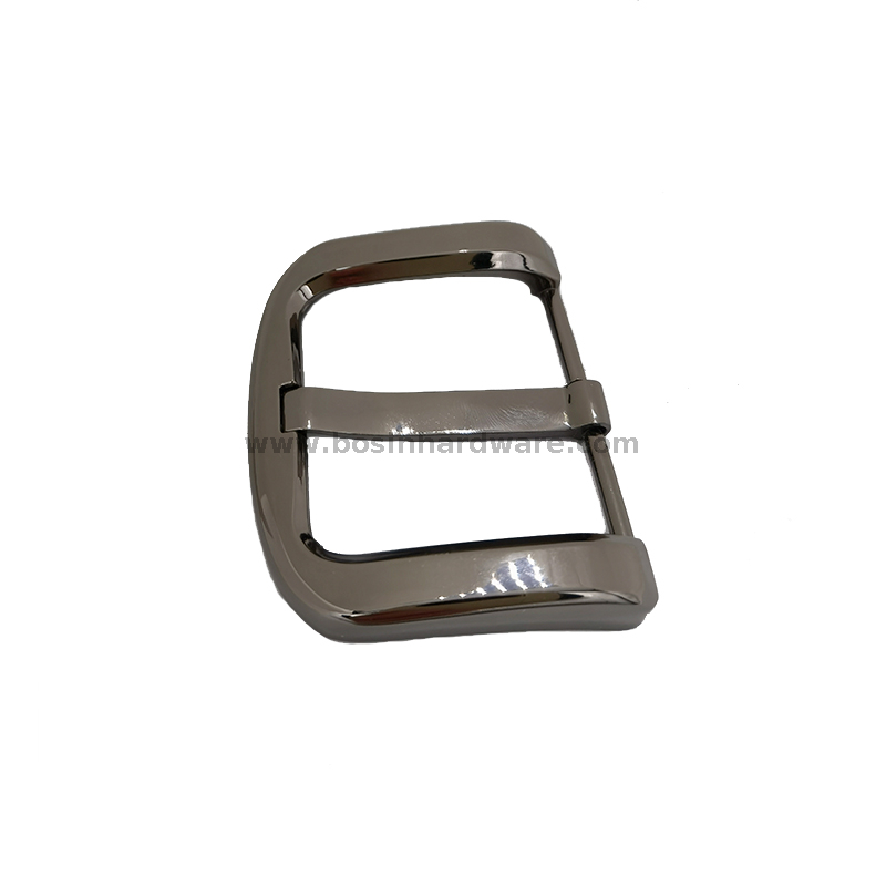 40mm Width Belt Buckles Pin Buckle with Polished Gunmetal Color