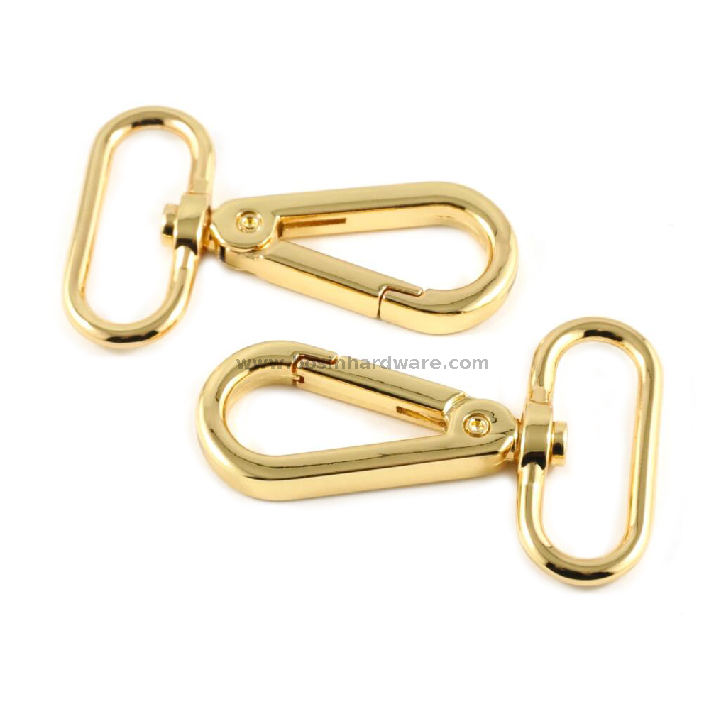  Polished Gold Metal Lobster Claw Clasp Hook for Lady's Handbag Lanyard