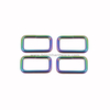 Rainbow DIY Handbag Strap Accessories Metal Rectangle Rings
