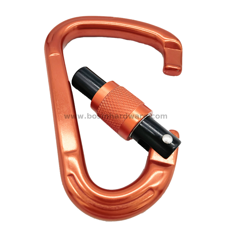 Metal Aluminum Mountaineering Screw Lock Carabiner