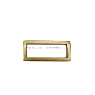 Antique Brass Lady's Handbag Belt Rectangle Loop Rings
