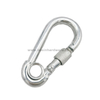 Outdoor Sports Steel Carabiner Hooks with Screw Lock And Eyelet