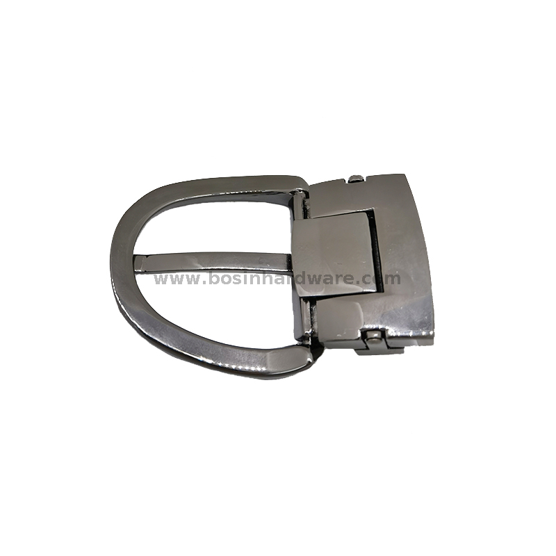 Leather Craft Hardware Pin Brushed Gunmetal Belt Buckle 