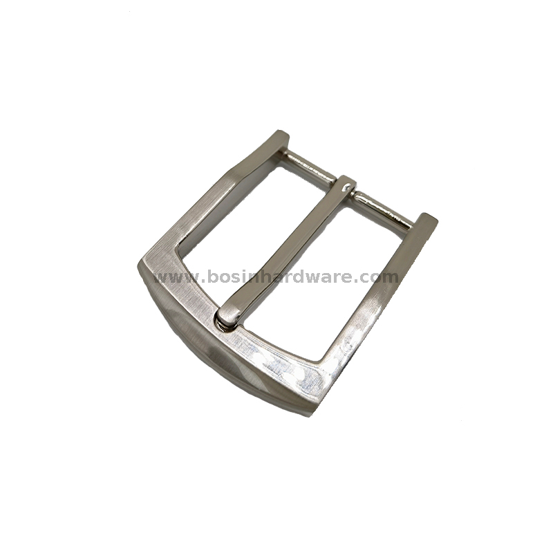 35mm Metal Pin Buckle Brushed Silver Hanging Plating Metal Belt Buckle