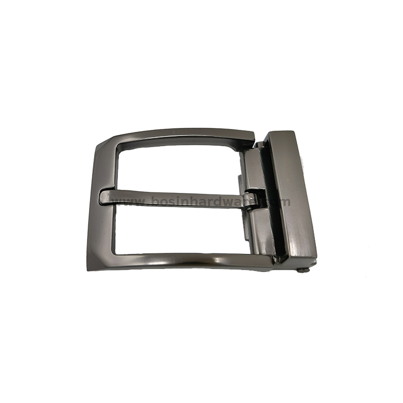 Wholesale Quality Pin Leather Belt Buckle with Matte Gunmetal