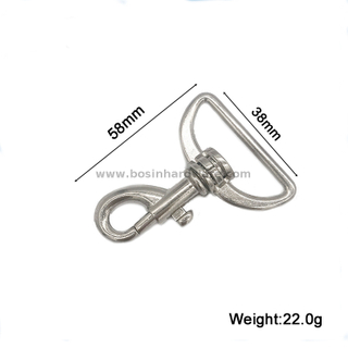 Semilunar Flat Rope Metal Swivel Hooks