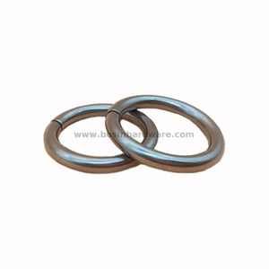 Flawless Gunmetal Metal Wire Formed O Ring for Handbag Hardware