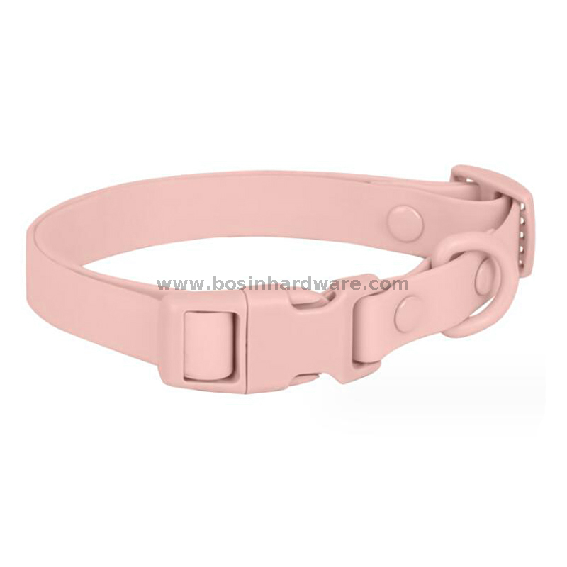 Safety And Fashion PVC Dog Collar with Plastic Buckel